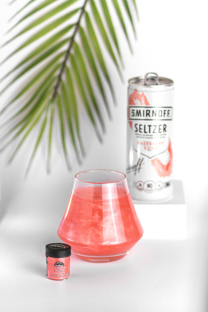 Living Coral Cocktail Glitter