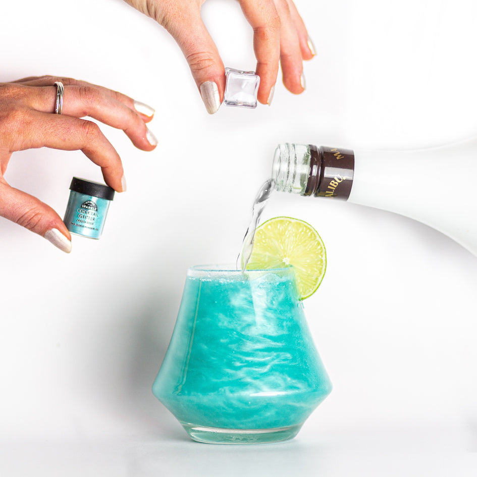 Aqua Blue Cocktail Glitter – Drinks That Sparkle