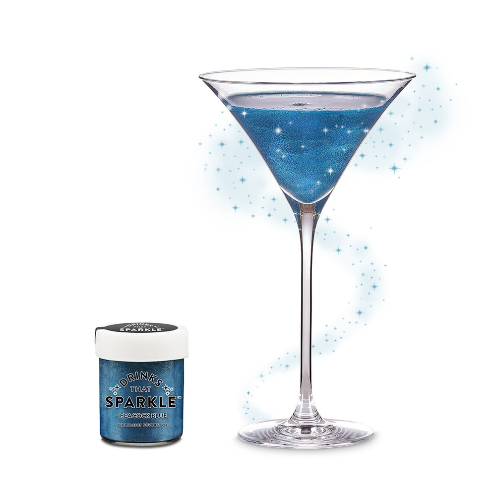 Peacock Blue Cocktail Glitter