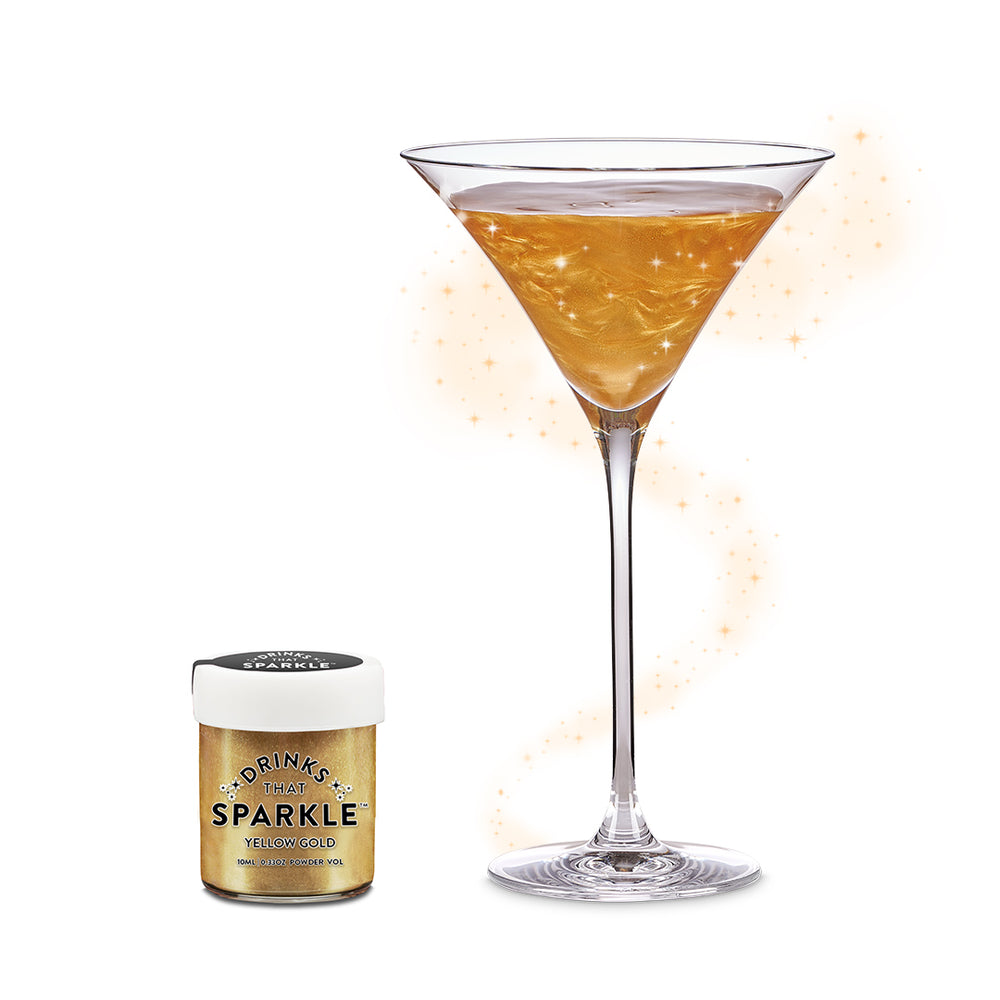 Yellow Gold Cocktail Glitter – Drinks That Sparkle