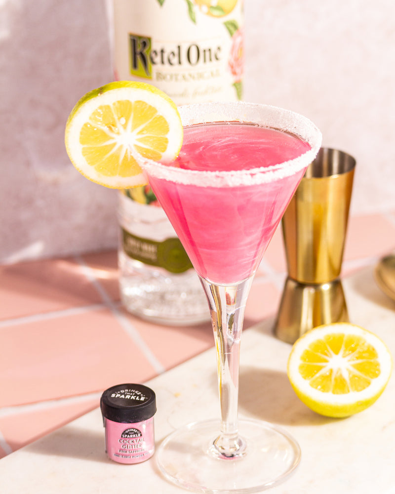 Pink Sapphire Cocktail Glitter